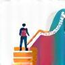 Icon representing career growth